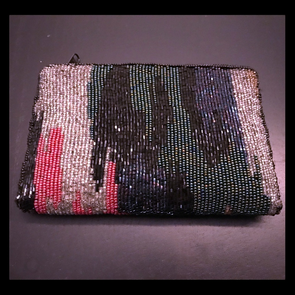 Vintage Hand-beaded Clutch